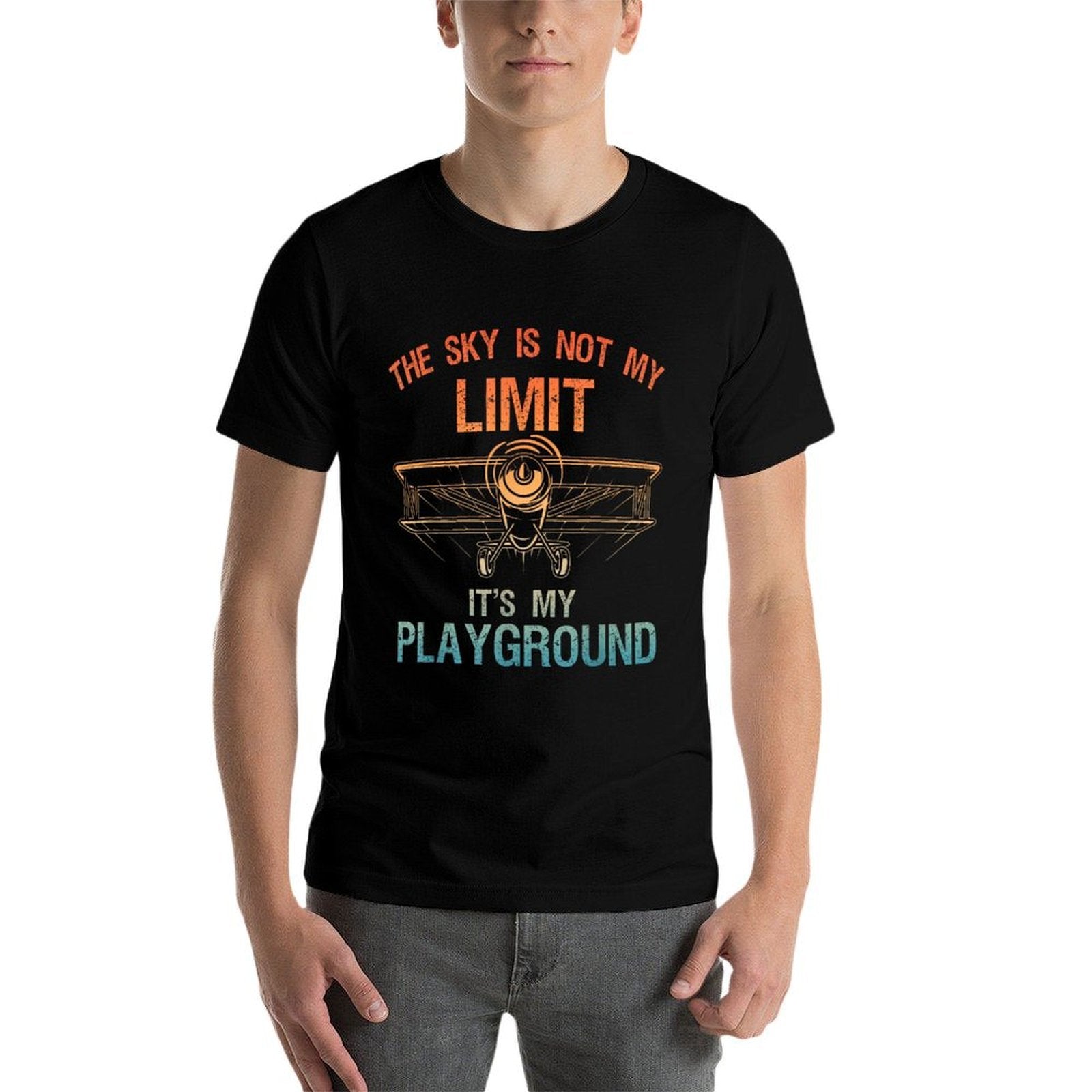 Funny Pilot Design For Men Women Aviation Airplane Pilot  Tagless Design T-Shirt