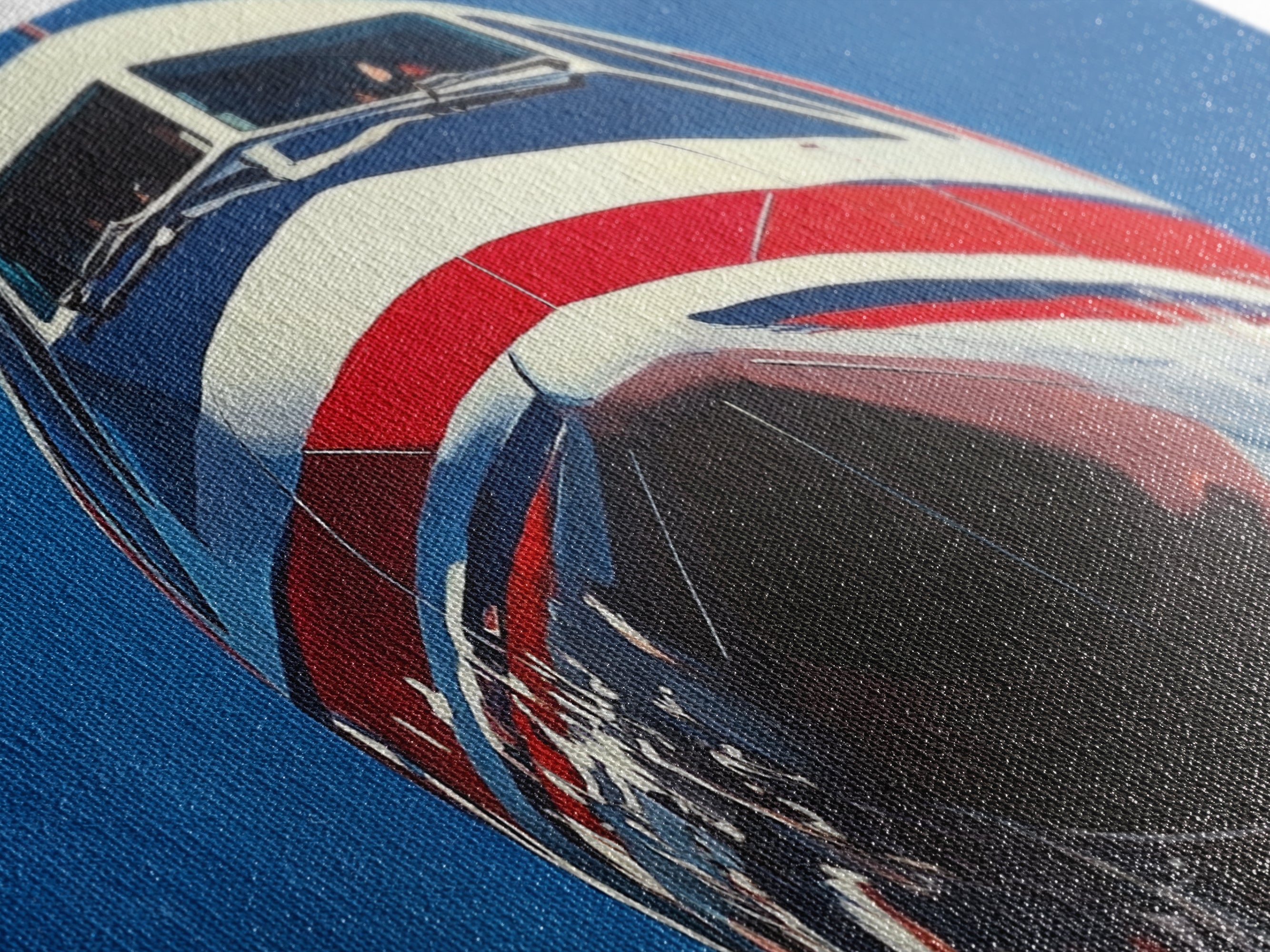 Oil Painting Print of a Jet, Framed Canvas Print, Airplane Wall Art, Airliner Painting