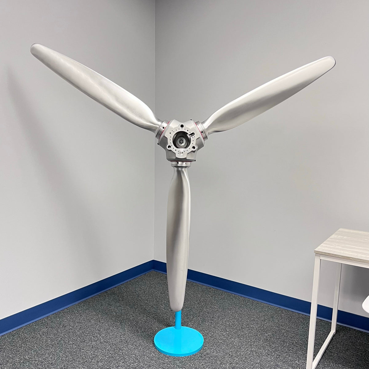 3-Bladed McCauley Cessna 76" Brushed Aluminum Airplane Propeller Wall Display