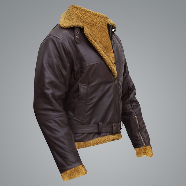 Men’s B3 Flying Aviator Pilot Shearling Jacket
