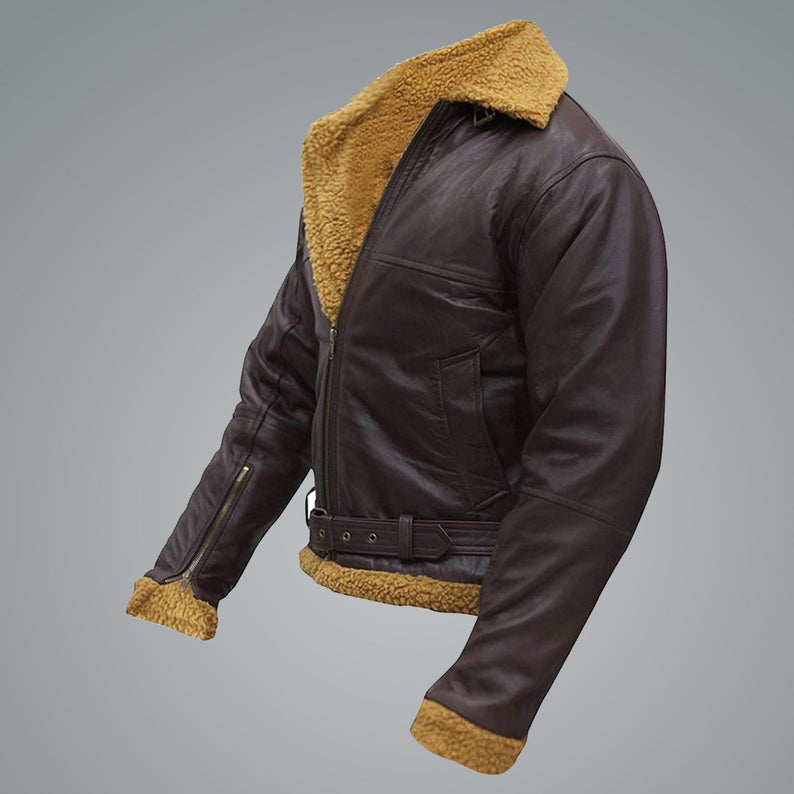 Men’s B3 Flying Aviator Pilot Shearling Jacket