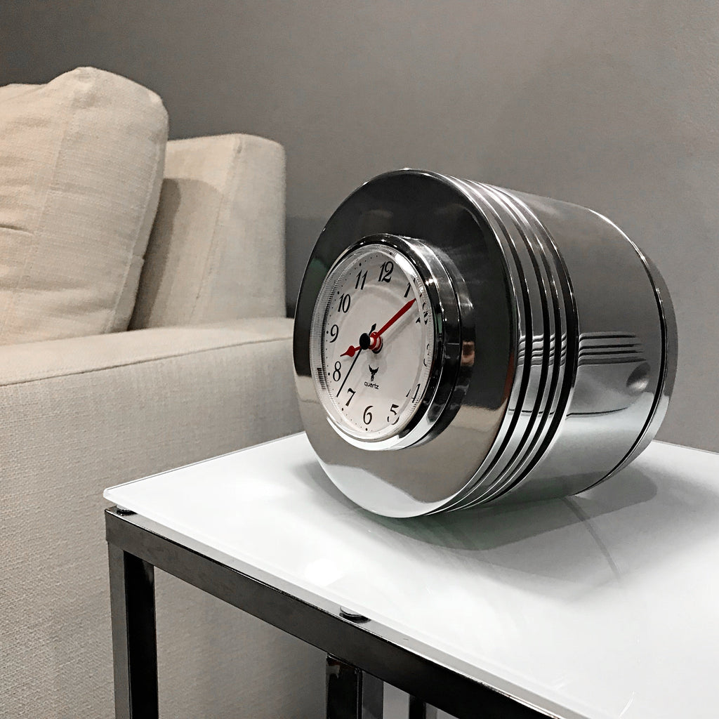 Pratt & Whitney R-2800 F4U Corsair Fighter Airplane Radial Engine Chrome Piston Clock