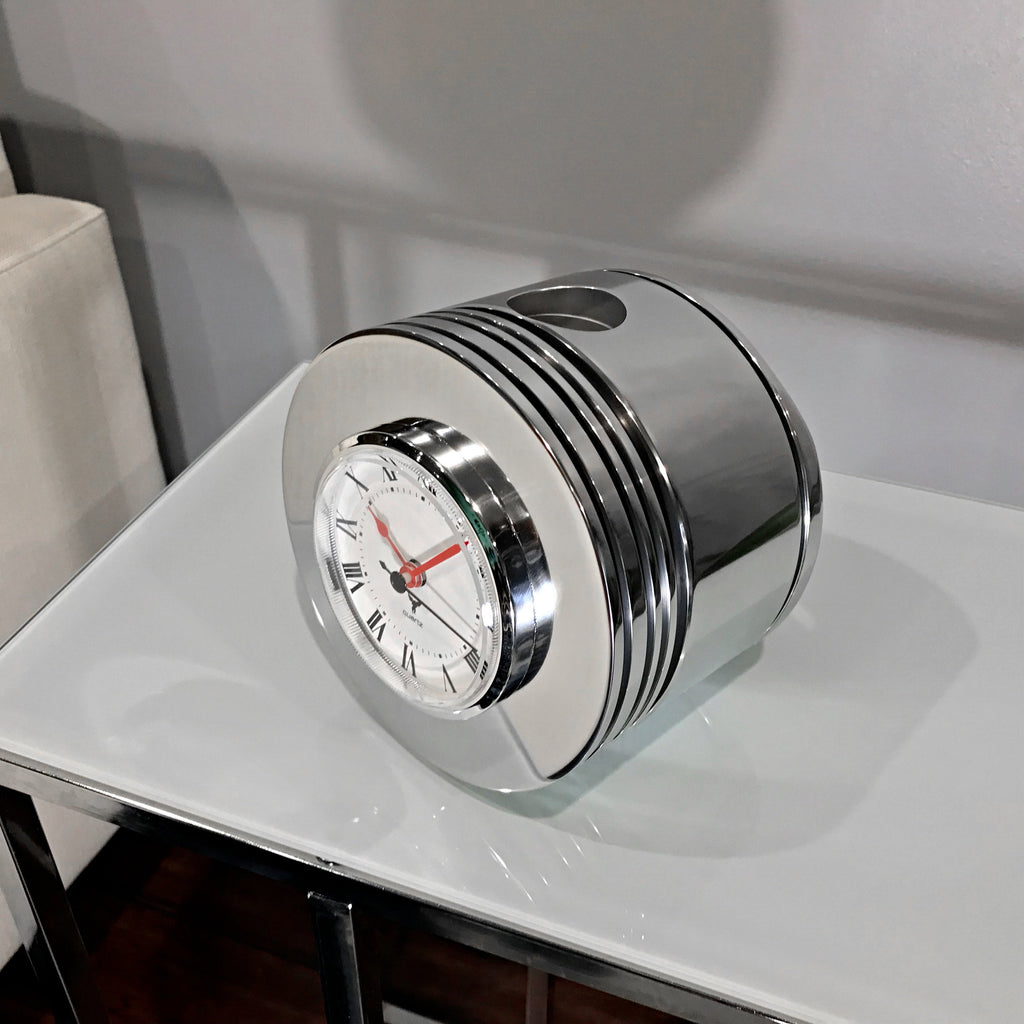 Pratt & Whitney R-2800 F4U Corsair Fighter Airplane Radial Engine Chrome Piston Clock