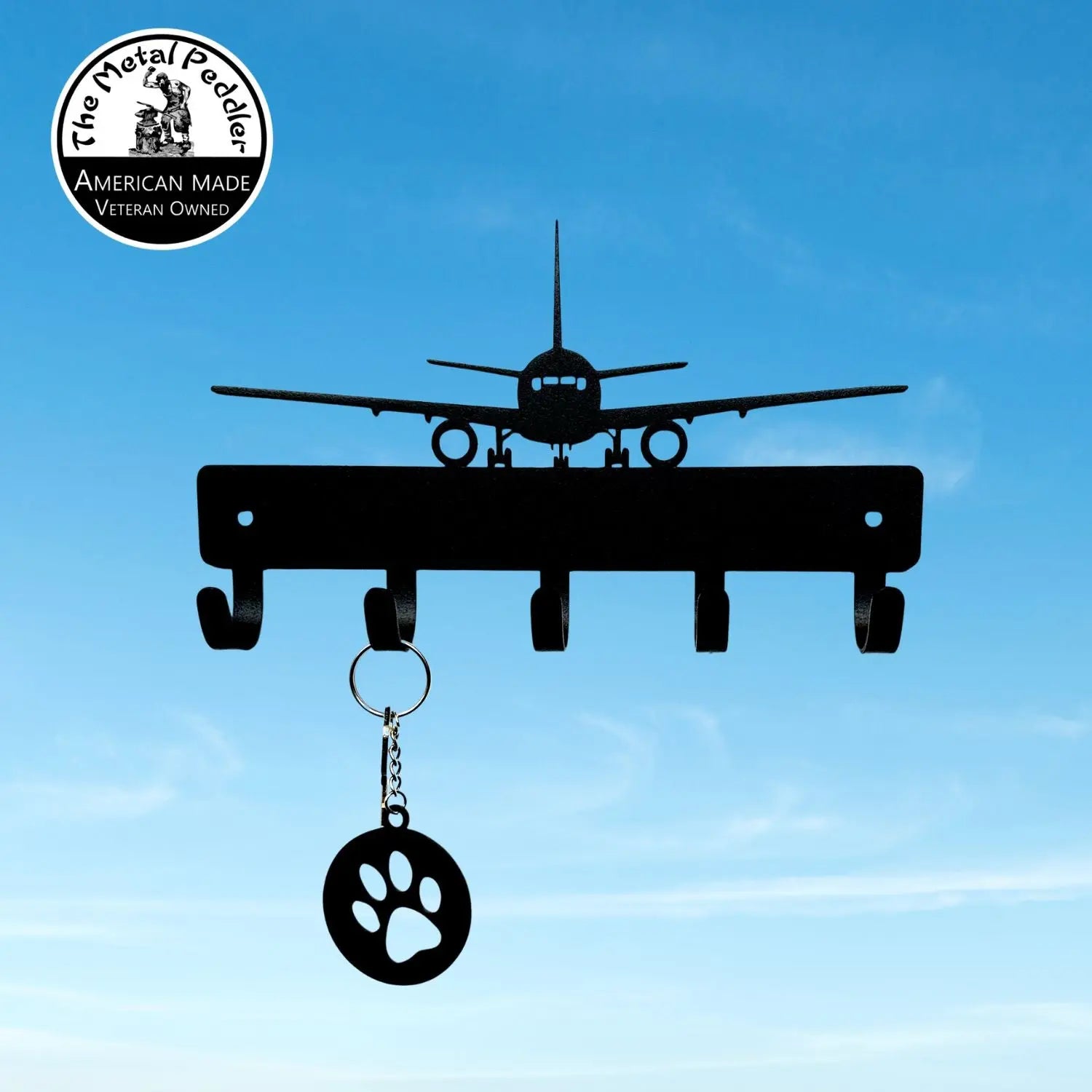Commercial Airplane Key Holder for Pilots, Aviators, and Planespotters